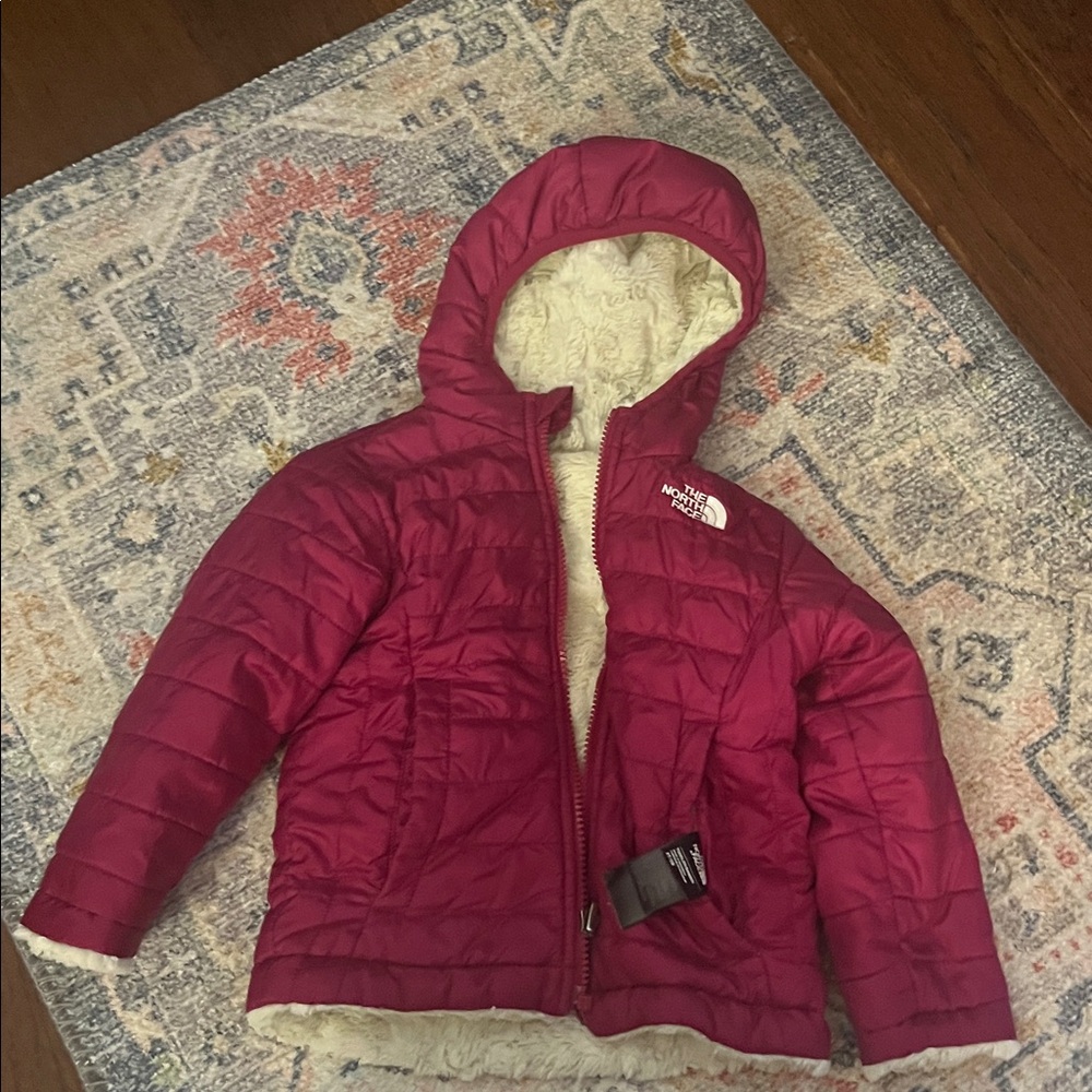 The North Face Burgundy Quilted Jacket